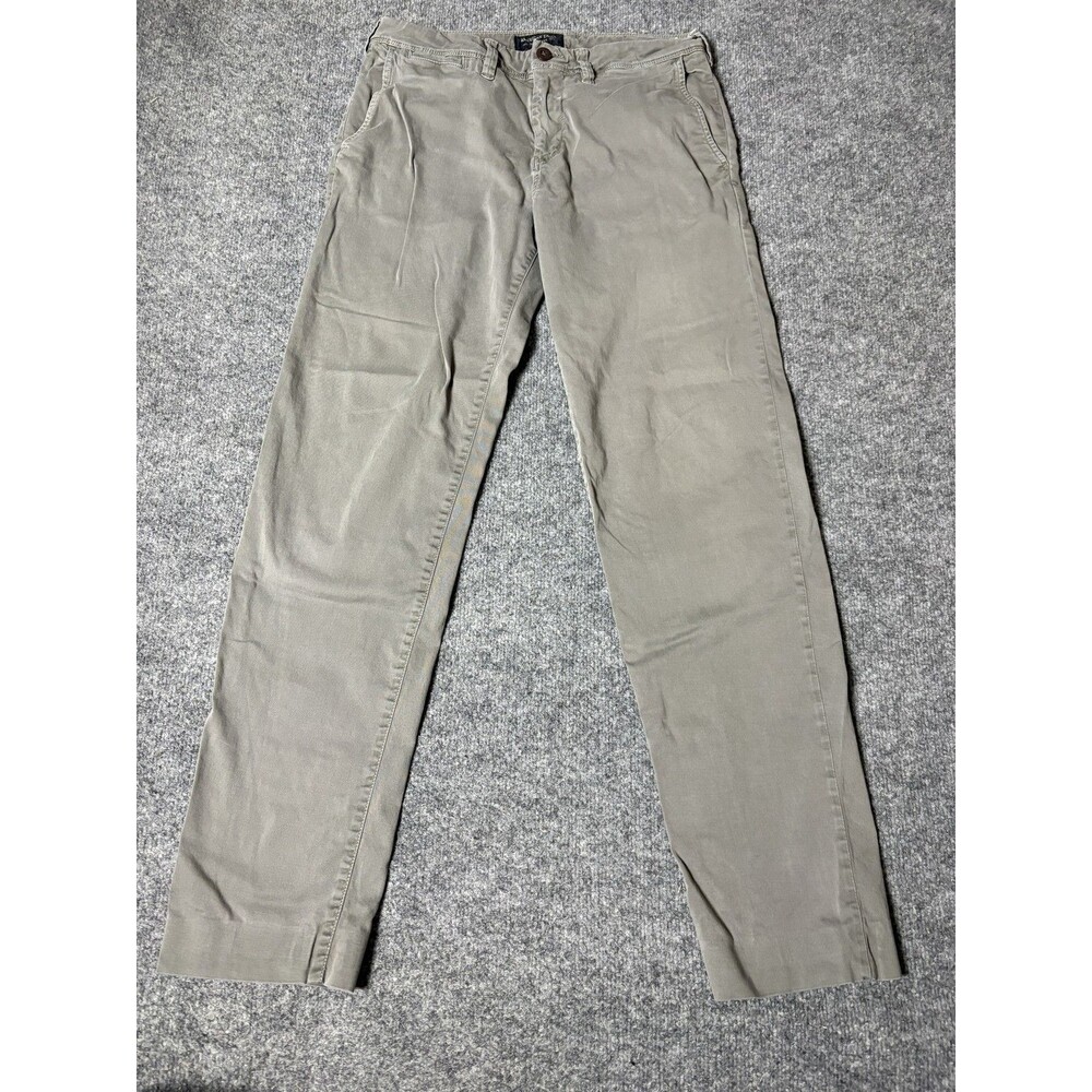 American Eagle Outfitters Chino Pants Mens 30x32 Gray Slim Straight Extreme Flex